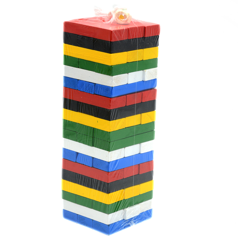 WOODEN TOYS BULIDING BLOCKS 54PCS-COLOR