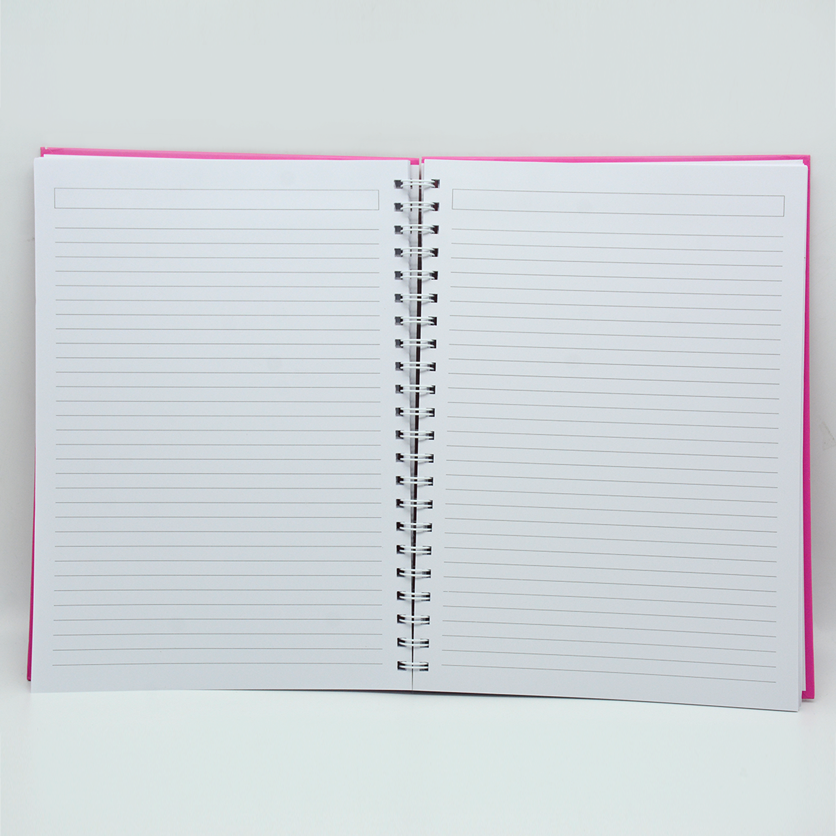 HARD COVER PLAIN SPIRAL 1LINE NOTEBOOK 100PAGE A4 FUCHSIA