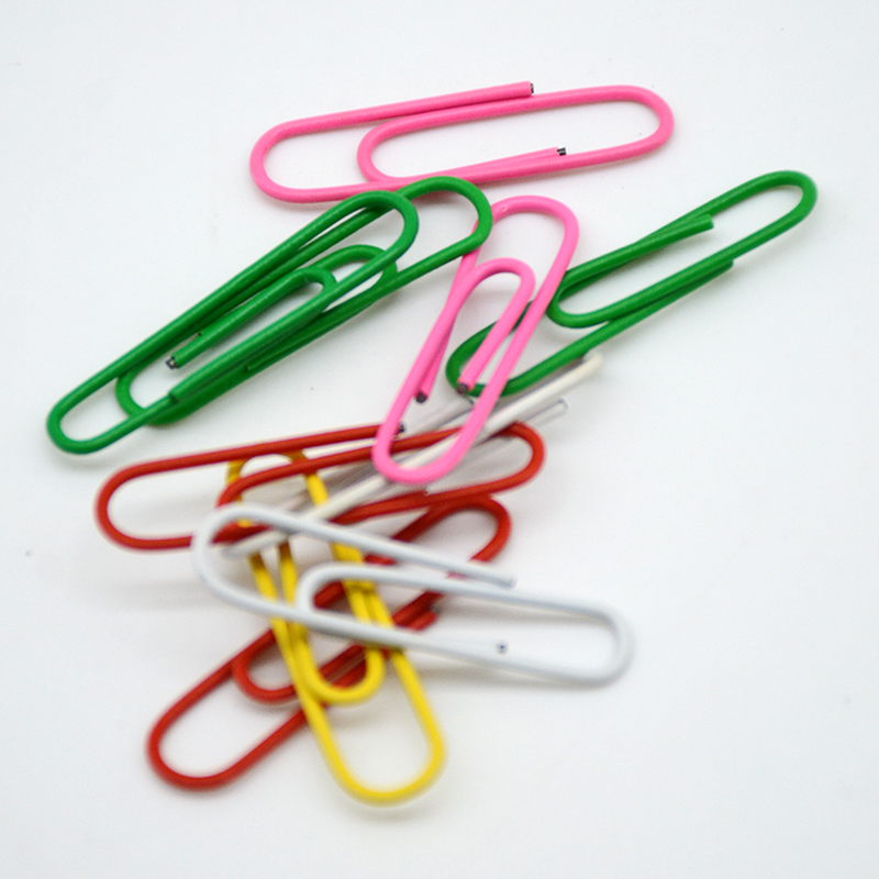 DY COLOR PAPER CLIPS 50MM 100PCS-U SHAPE