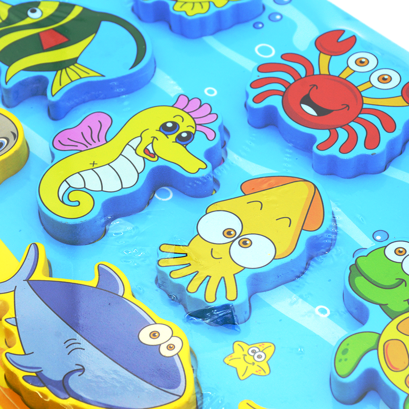 WOODEN PUZZLE BOARD- SEA ANIMALS