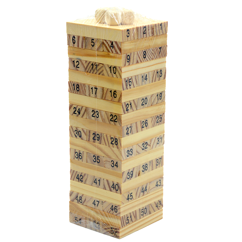 WOODEN TOYS BULIDING BLOCKS 54PCS-NORMAL