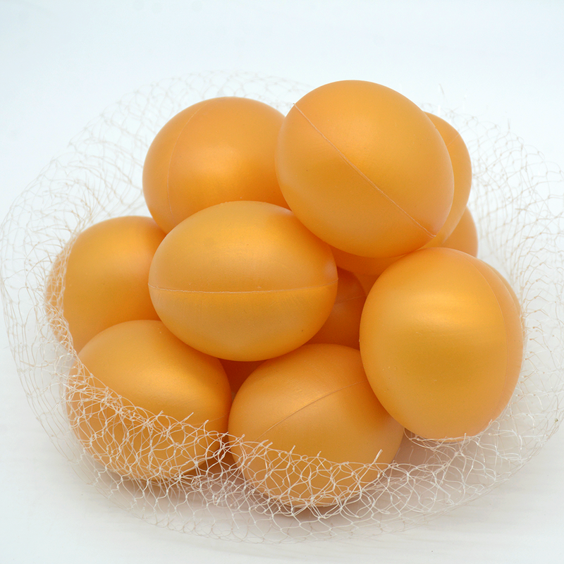 PLASTIC EGG 12PCS/PKT GOLD