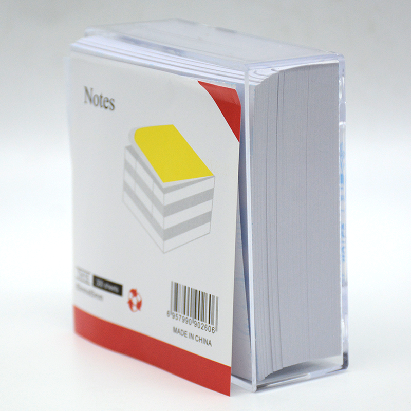 STICKY NOTES 300SHT IN MEMO CASE 85X85MM WHITE