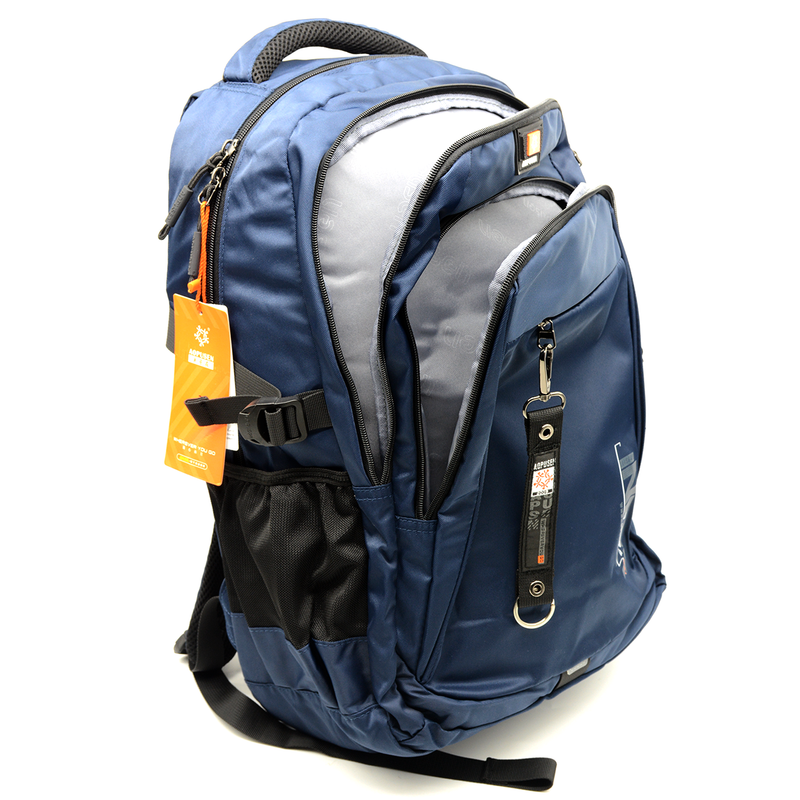 AOPUSEN BACKPACK 19" W/3COMPARTMENT 10327-NAVY BLUE