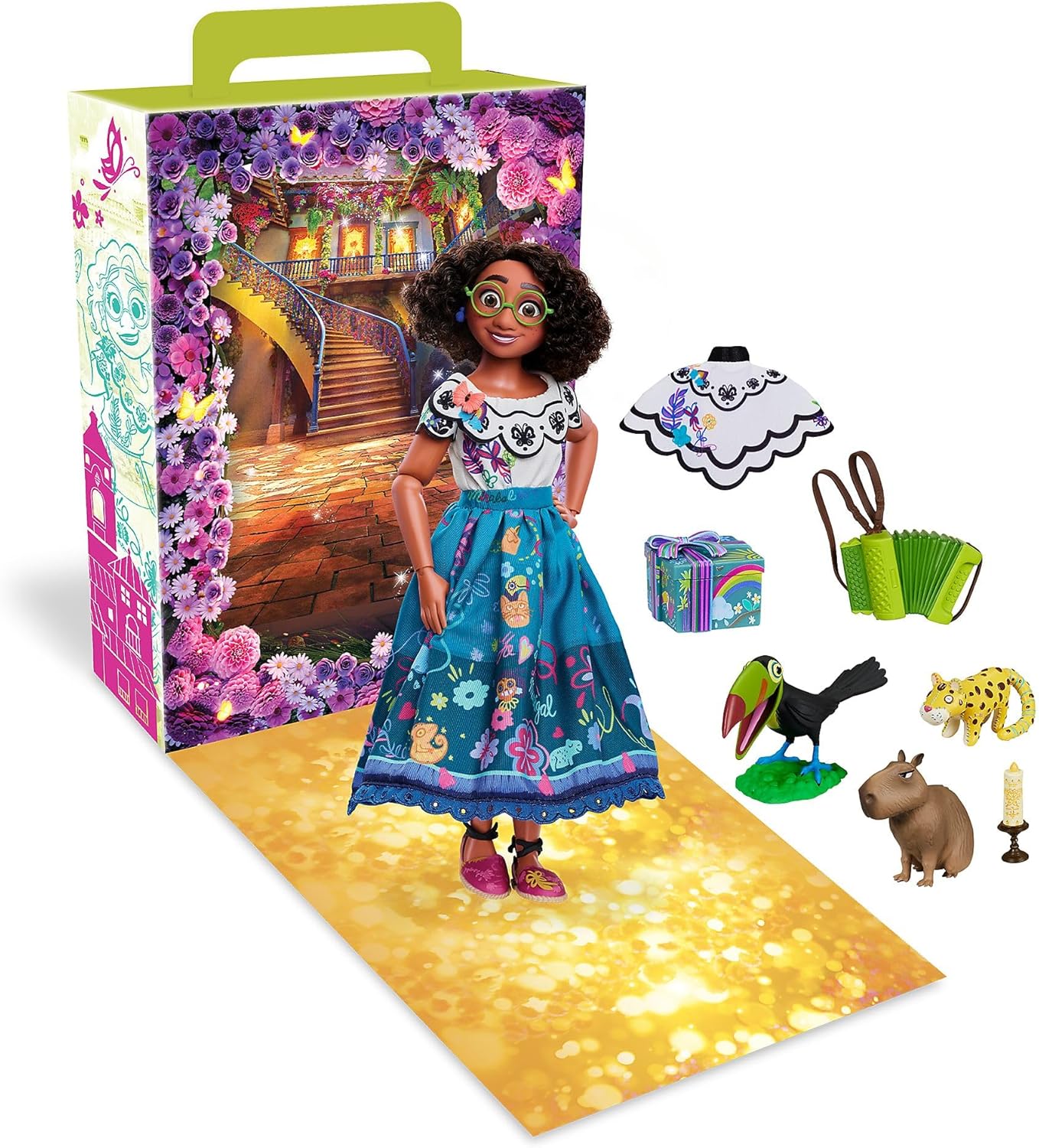 DISNEY ENCANTO MARIBEL DOLL W/ 7 ACCESSORIES