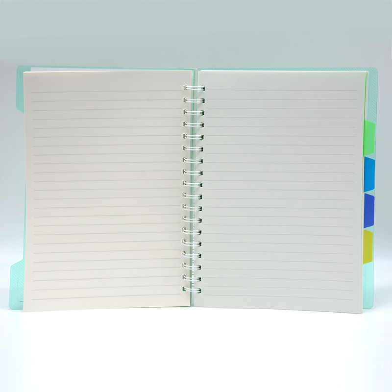 PLAIN COVER PP SPIRAL 4-SUBJECT 1LINE NOTEBOOK A5