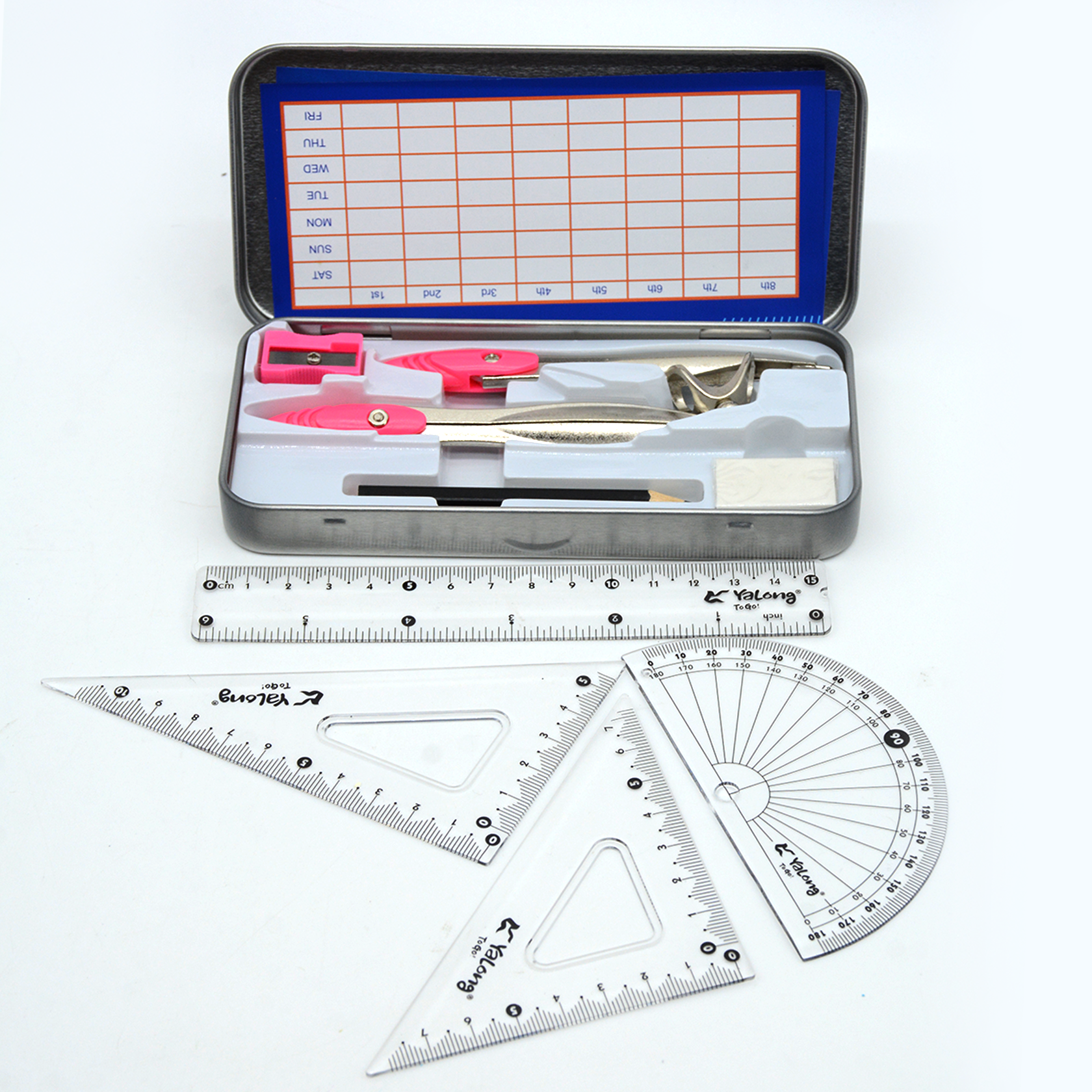 YALONG 9PCS MATH SET