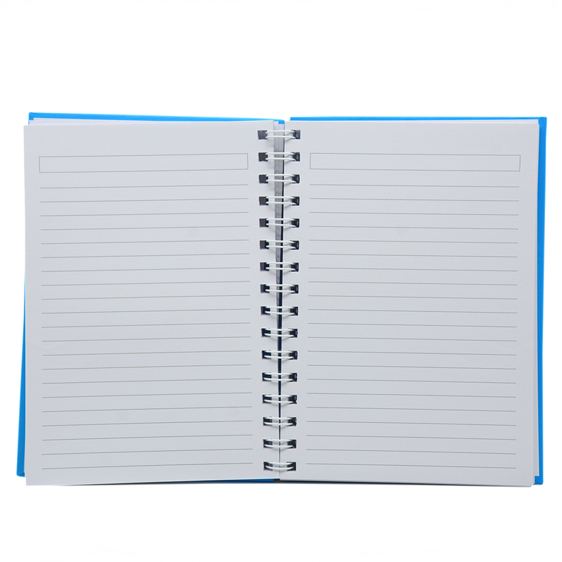 HARD COVER PLAIN SPIRAL 1LINE NOTEBOOK 80PAGE A5 BLUE