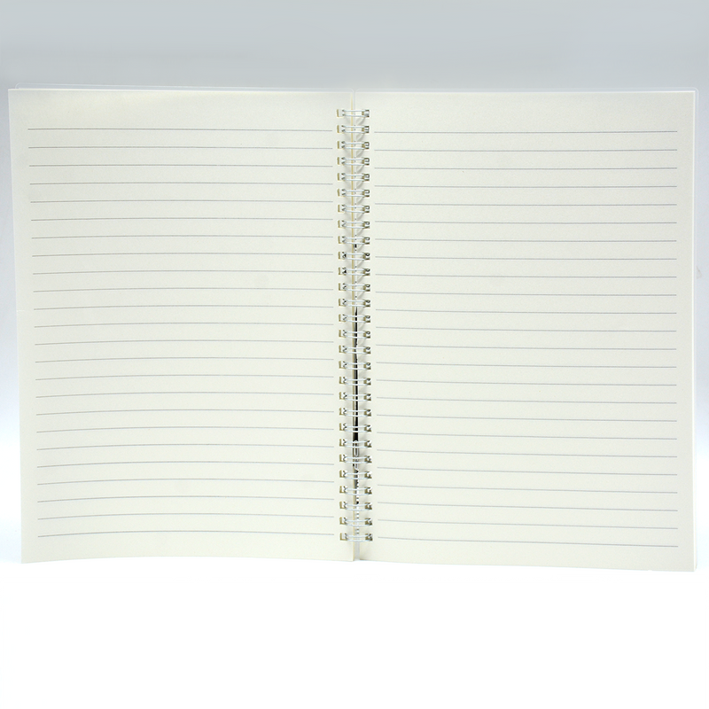 PLAIN COVER PP SPIRAL LOOSE LEAF 1LINE NOTEBOOK 80SHT B5