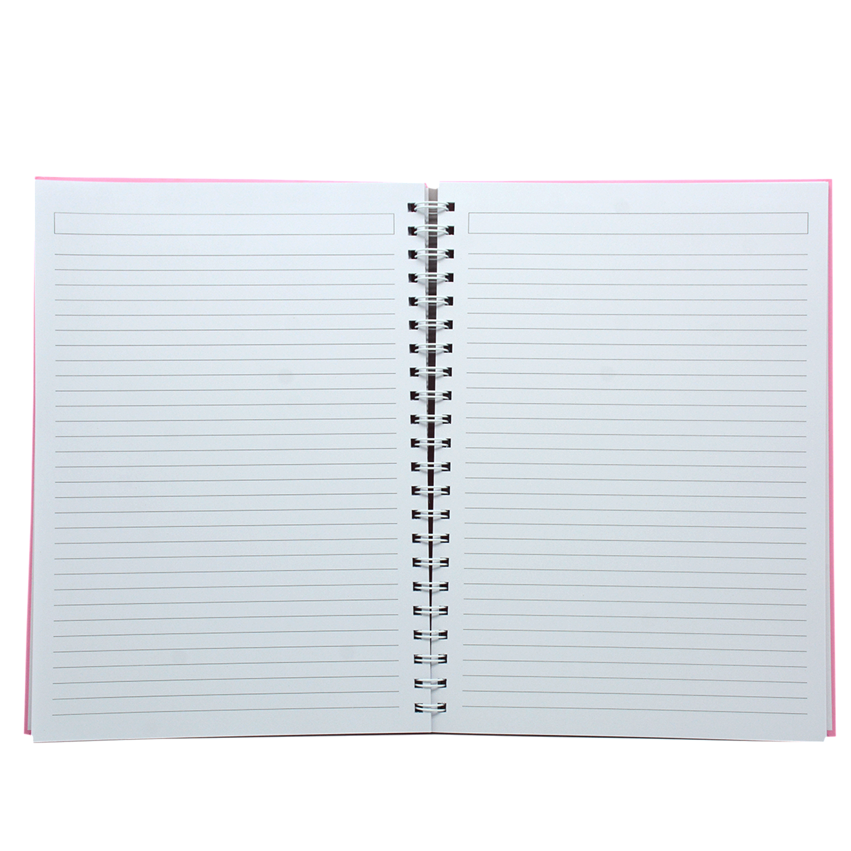HARD COVER PLAIN SPIRAL 1LINE NOTEBOOK 100PAGE A4-LIGHT PINK