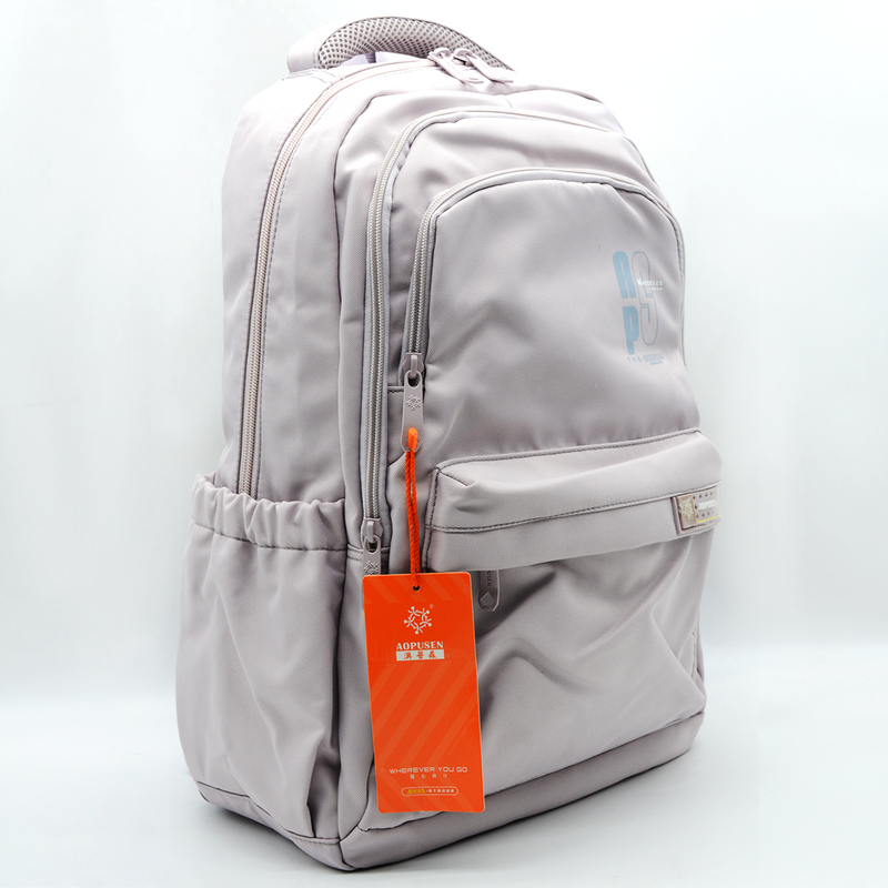 SUNSHINE BACKPACK 18" W/3COMPARTMENT 90293-PURPLE GRAY