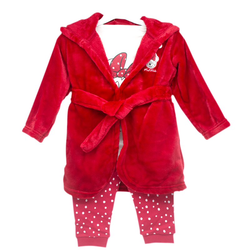 DISNEY GEORGE MINNIE PYJAMA W/ROBE SET