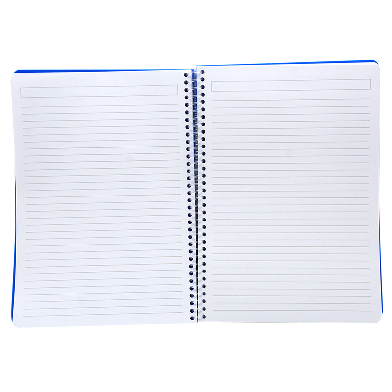 SOFT COVER SPIRAL 1LINE NOTEBOOK 70G 100SHT A4 DARK BLUE