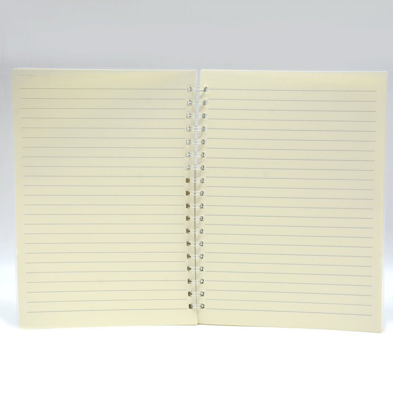 PP COVER SPIRAL 1LINE NOTEBOOK 80 PAGE B5 ASSTD