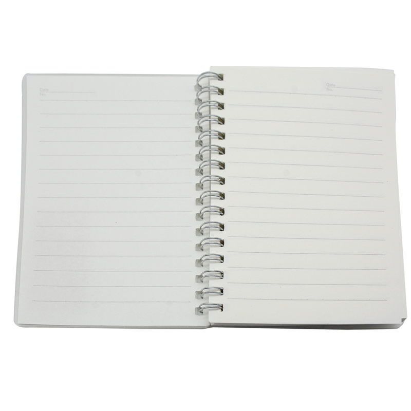 PLAIN PP COVER SPIRAL LOOSE LEAF 1LINE NOTEBOOK 80SHT A6