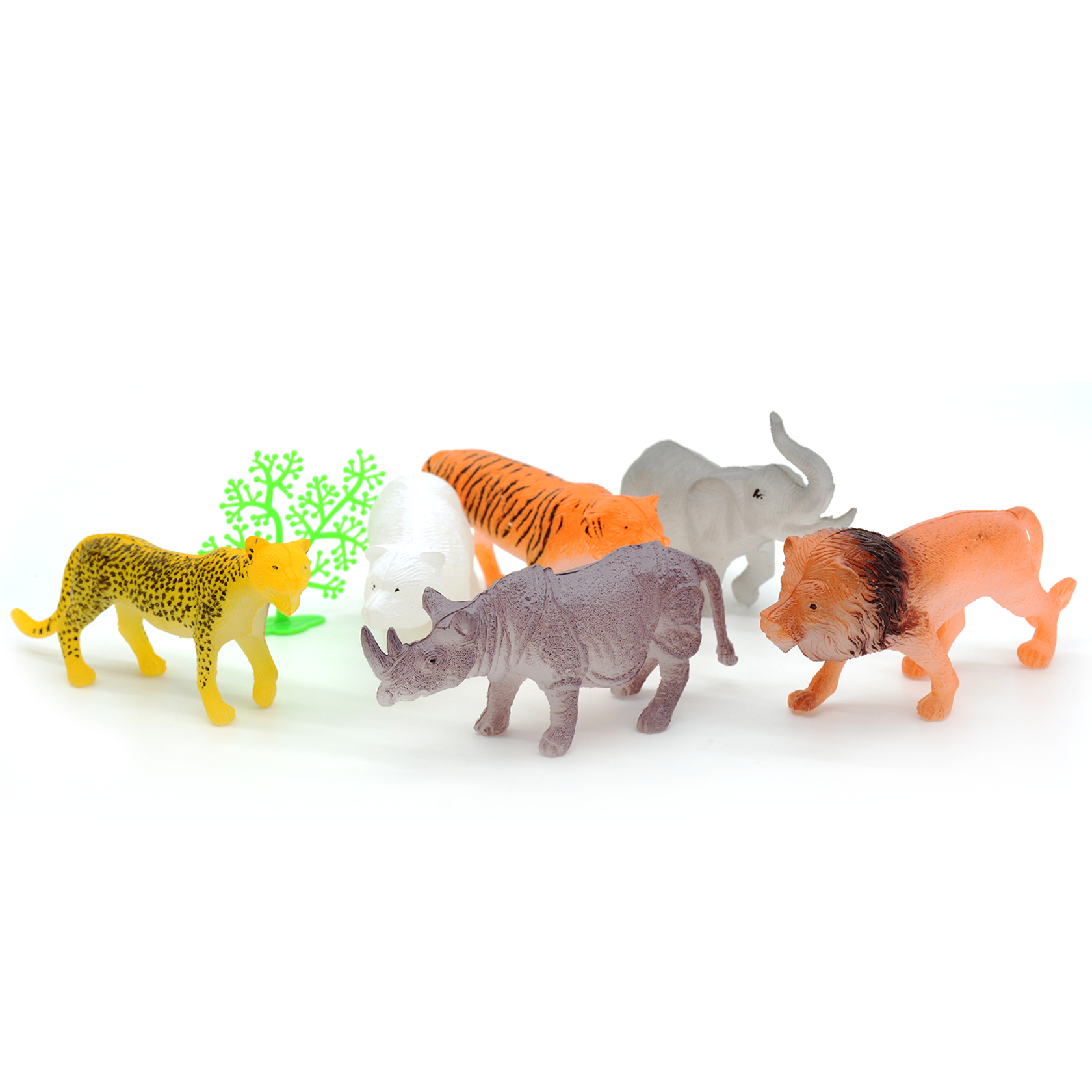 PLASTIC WILD ANIMALS 6PCS PACK