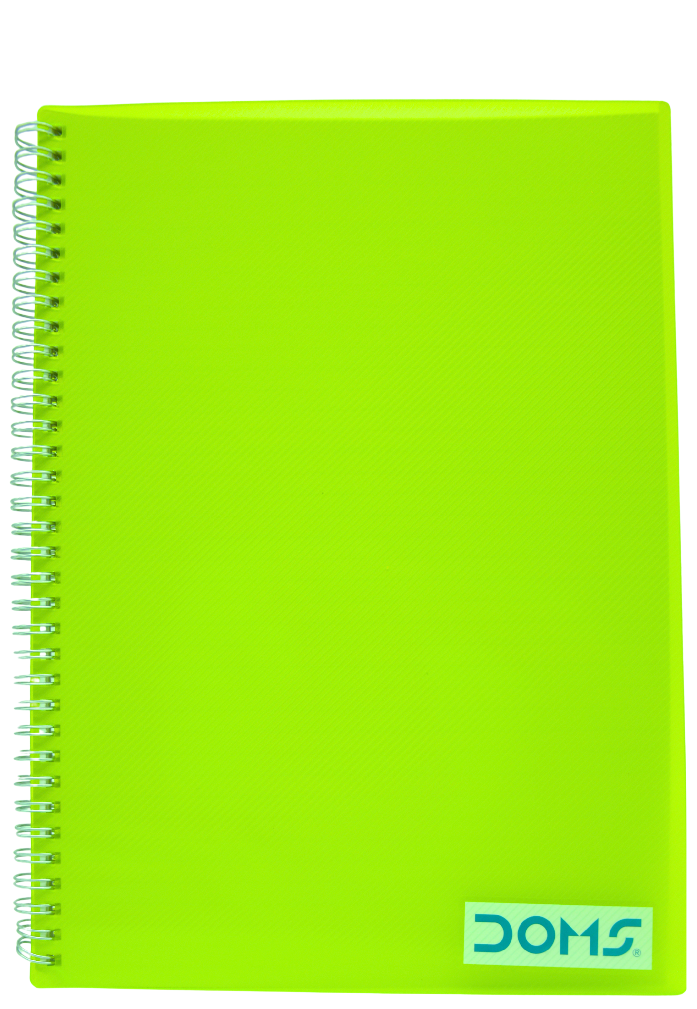 DOMS PP COVER POLY TWIN WIRO NOTEBOOK 80SHT A4 8913
