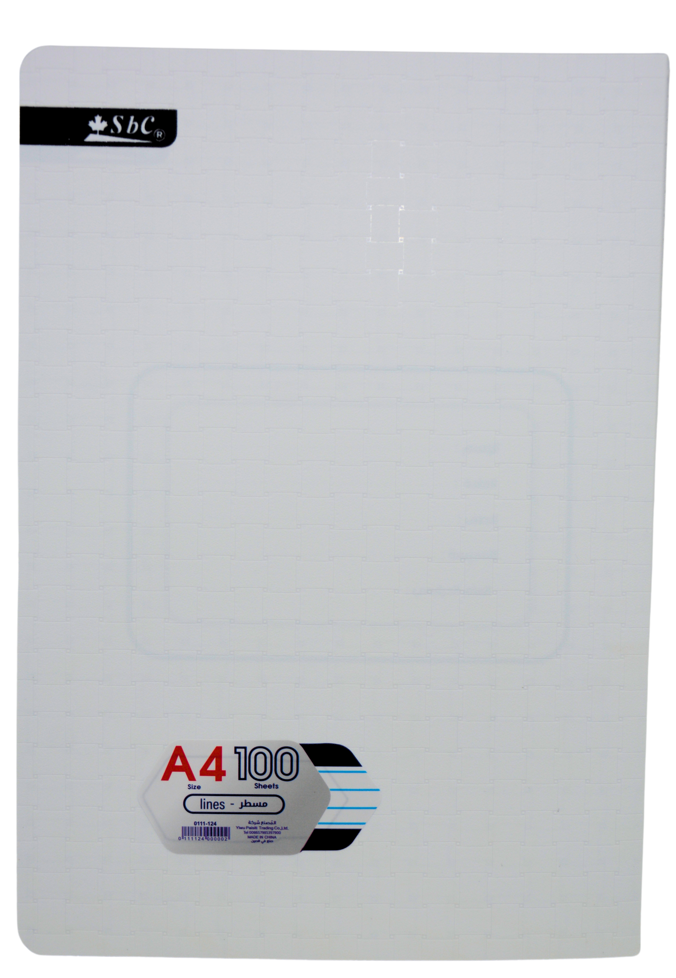 SBC S/C NOTEBOOK 1LINE SEWING 100SHT A4 0111-124