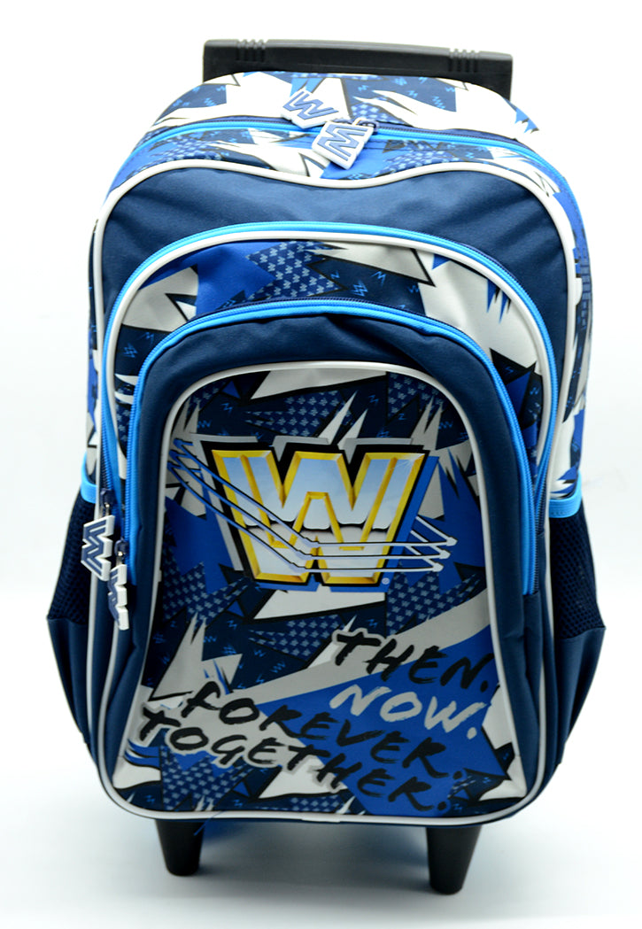حقيبة شنطة ظهر مدرسية ترولي WWE TROLLEY BACKPACK W/3 COMPARTMENT&2SIDE POCKETS 16"