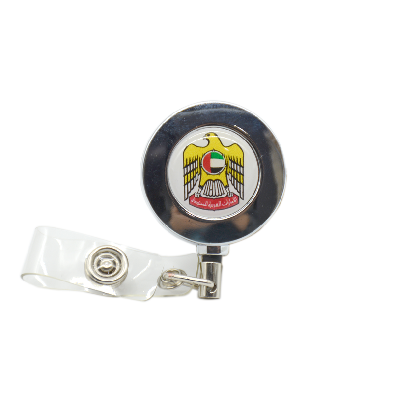 UAE EMBLEM FALCON LOGO EPOXY BADGE REEL 3CM ASSTD