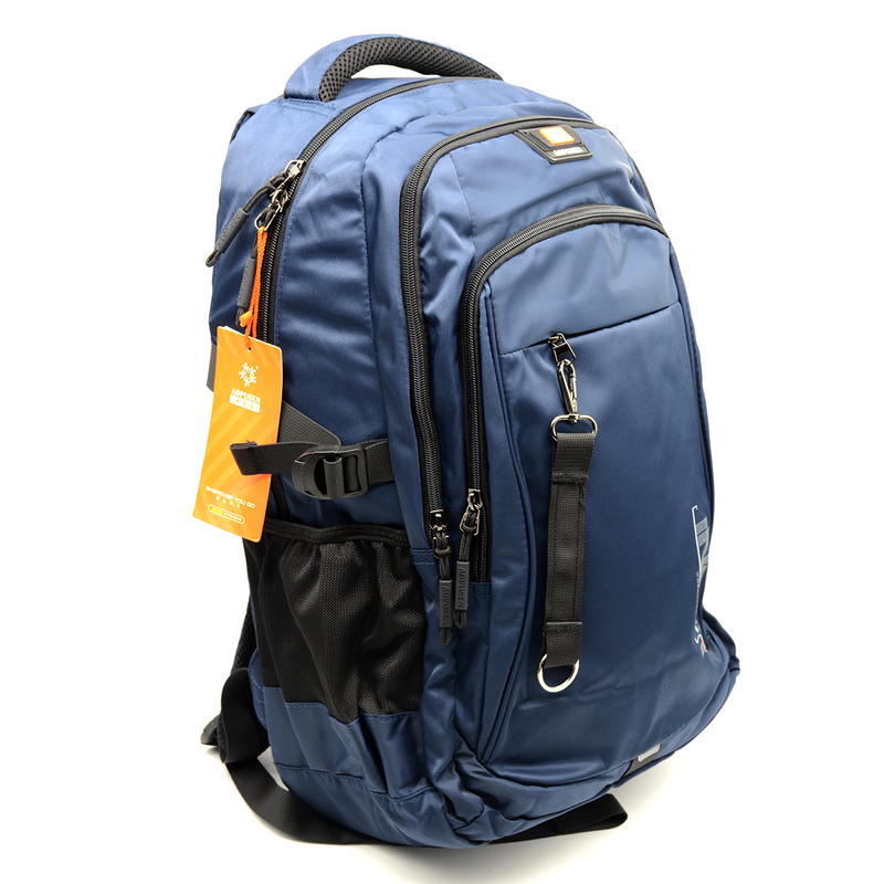 AOPUSEN BACKPACK 19" W/3COMPARTMENT 10327-NAVY BLUE