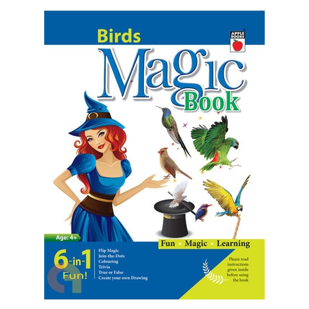 MAGIC BOOKS -3 BOOKS SET-BIRDS+FRUITS+FLOWERS