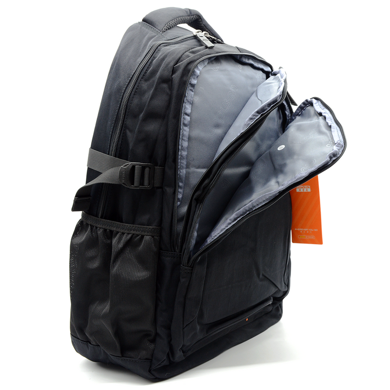 AOPUSEN BACKPACK 19" W/3COMPARTMENT 10322-BLACK