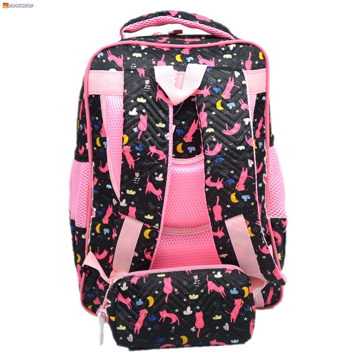 JINZHUOWANG LOVELY CAT 3D EMBOSSED BACKPACK 16" W/PENCIL CASE