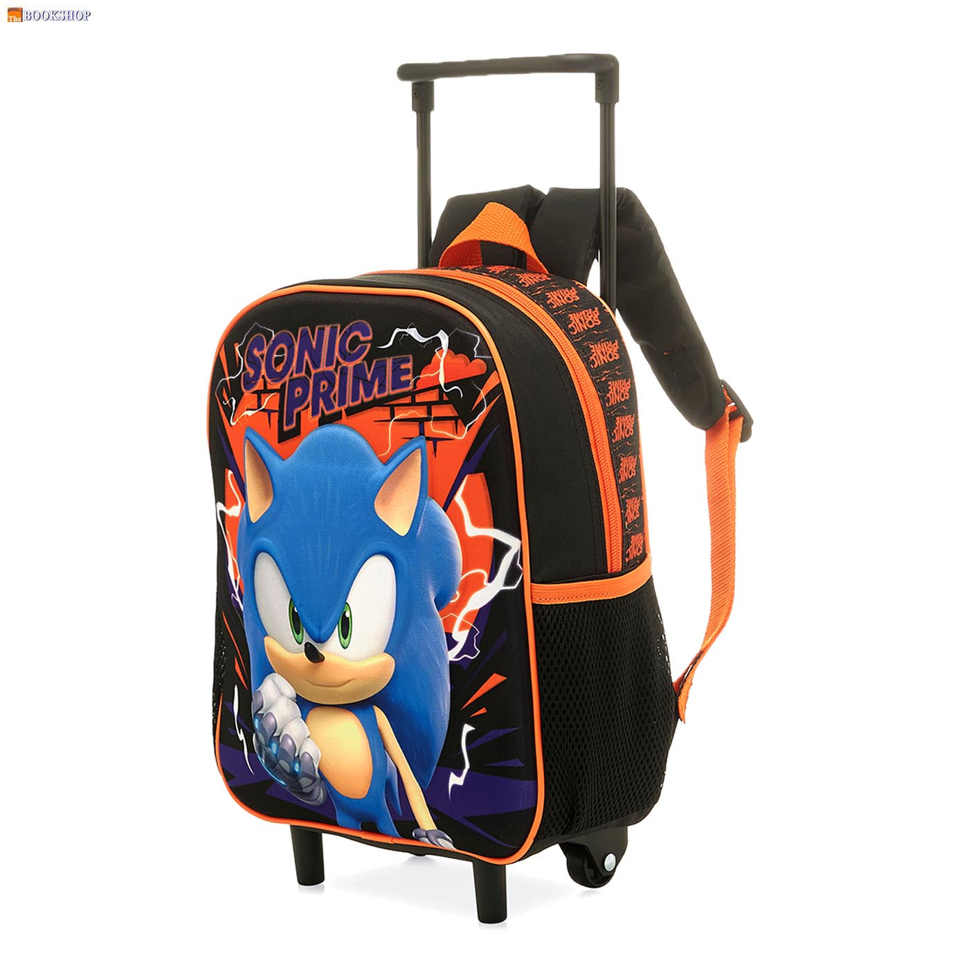 SONIC PRIME TROLLEY BAG 12" W/PENCIL CASE+LUNCH BAG