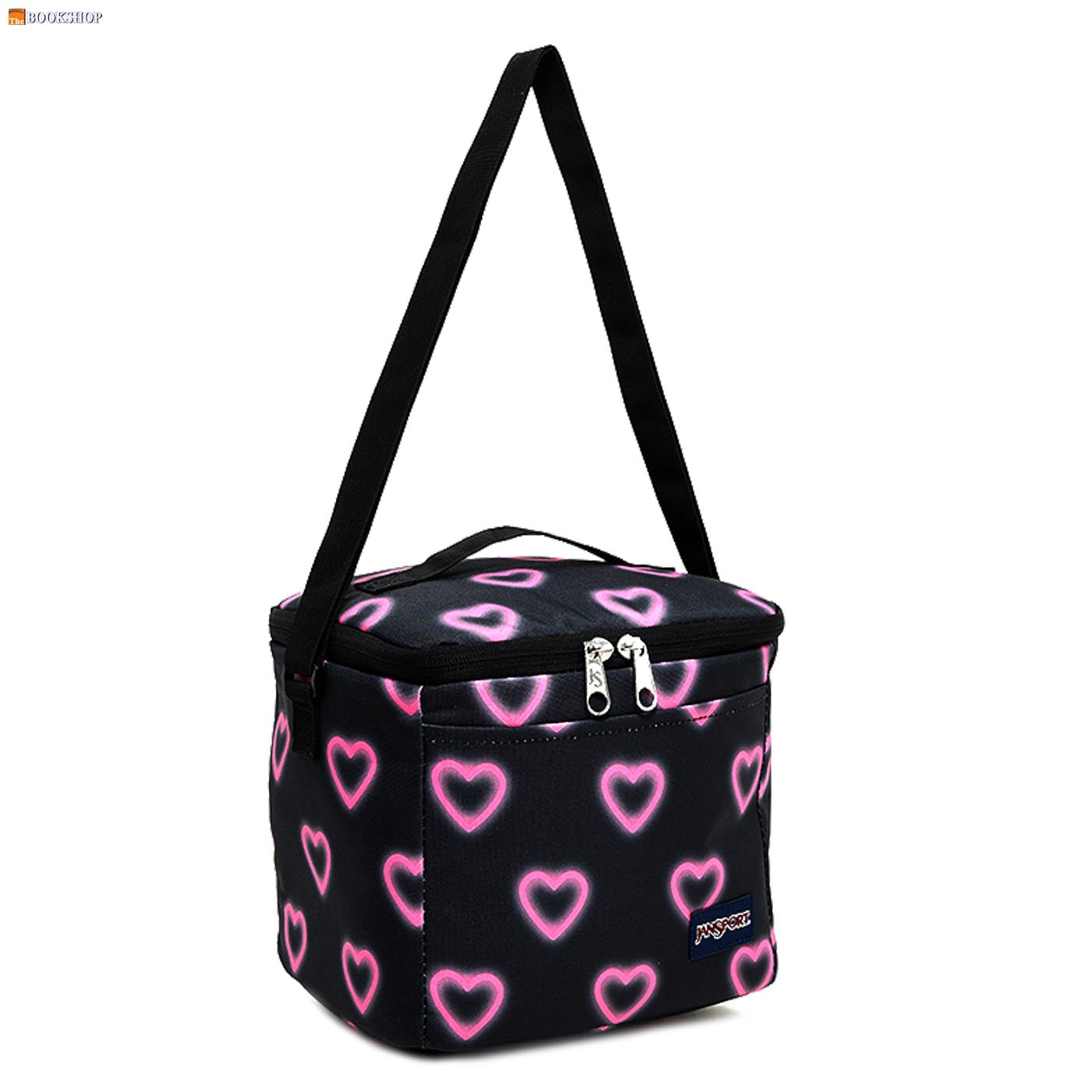 JANSPORT SUPER SNACK 9L -HAPPY HEARTS BLACK