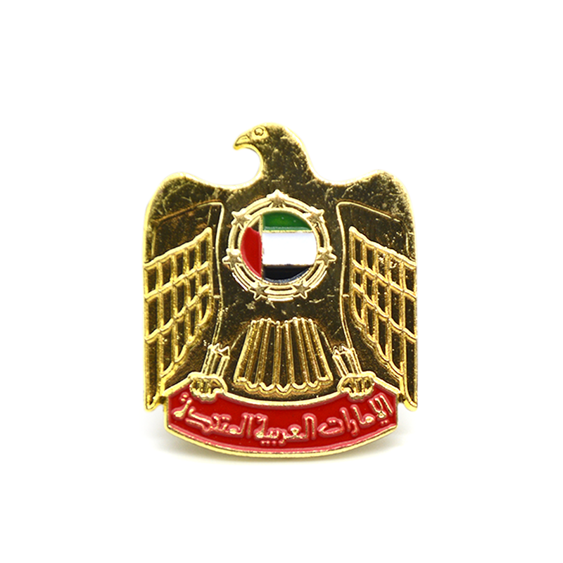 METAL FALCON MAGNETIC BROOCH UAE LOGO