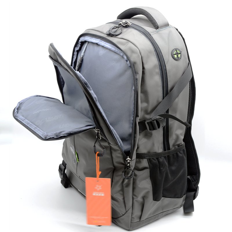 AOPUSEN BACKPACK 19" W/3COMPARTMENT 10327-DARK GRAY