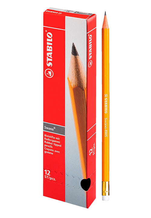 STABILO SWANO RUBBER TRIPPED 12PCS PENCIL