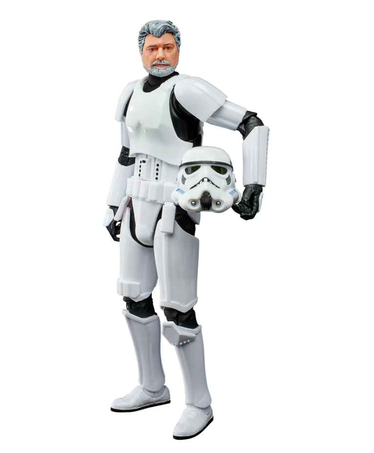 STAR WARS GEORGE LUCAS IN STORMTROOPER DISGUISE