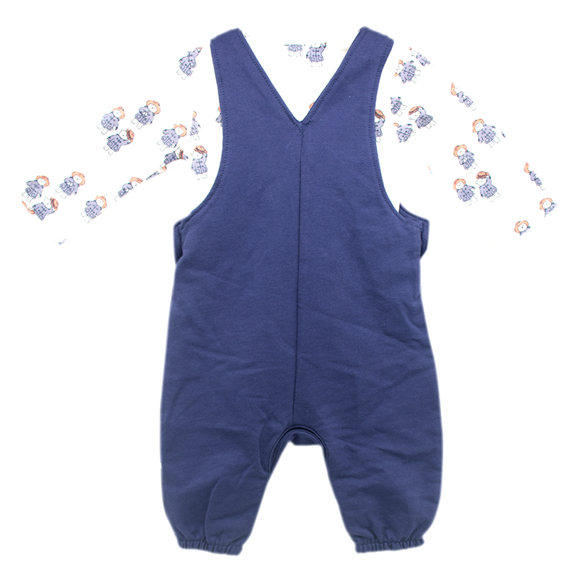 GEORGE PADDINGTON PRINT BABY ROMPER