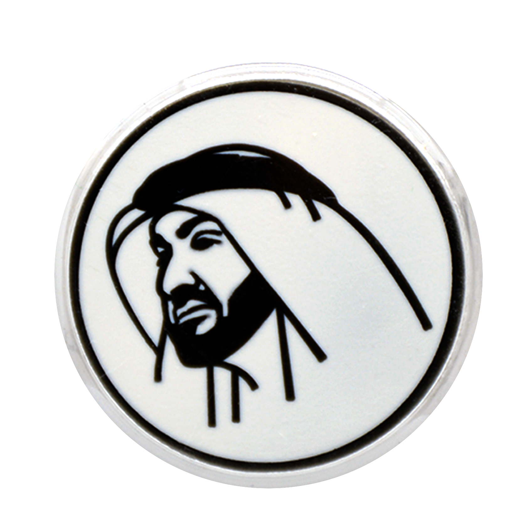 BOX&RIBBON MBZ MAGNETIC BROOCH W/MUHAMMED BIN ZAYED