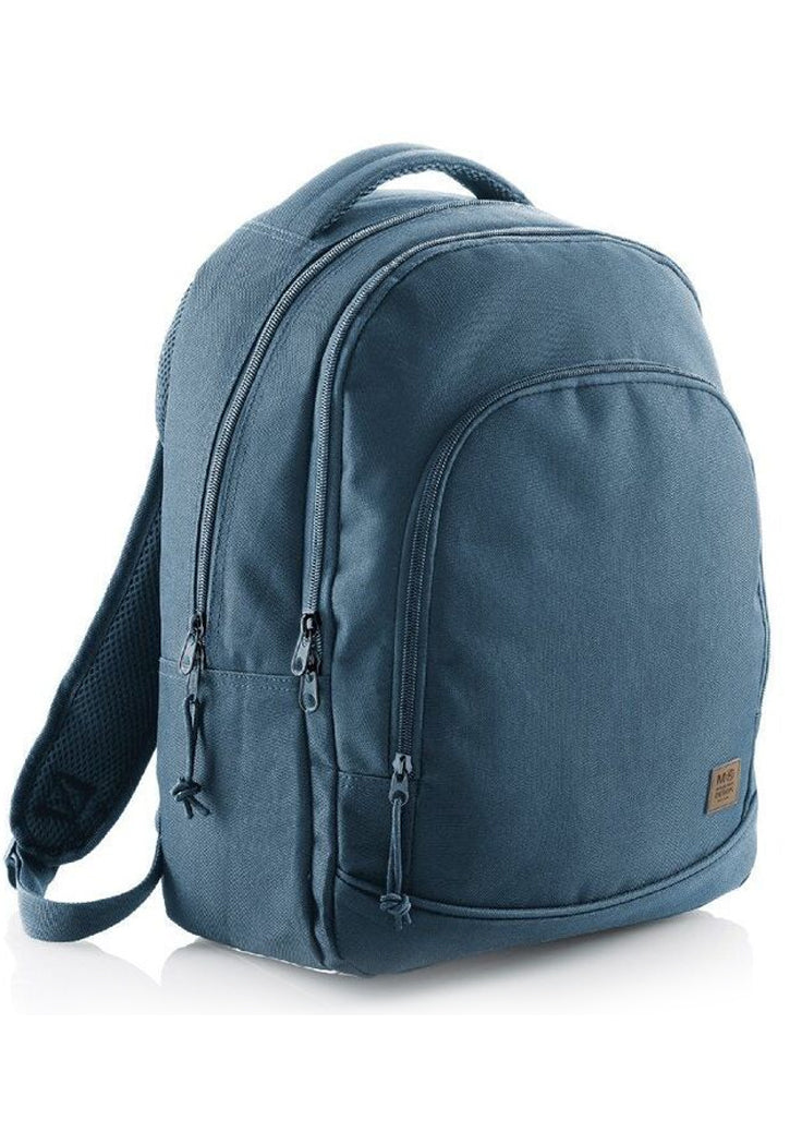 حقيبة ظهر مدرسية مقاس 17 MIQUELRIUS MR BACKPACK W/3 COMPARTMENT 17"-DANILA TEAL BLUE