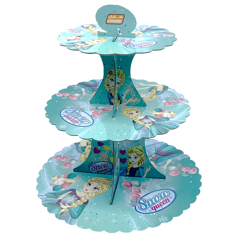 KANARI CUP CAKE STAND 3LAYER-SNOW QUEEN 90885-004