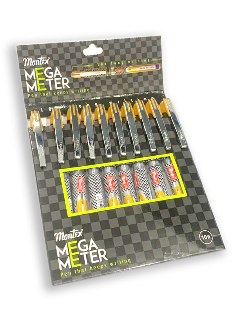 MONTEX MEGAMETER BALL PEN BLUE 10PCS PKT