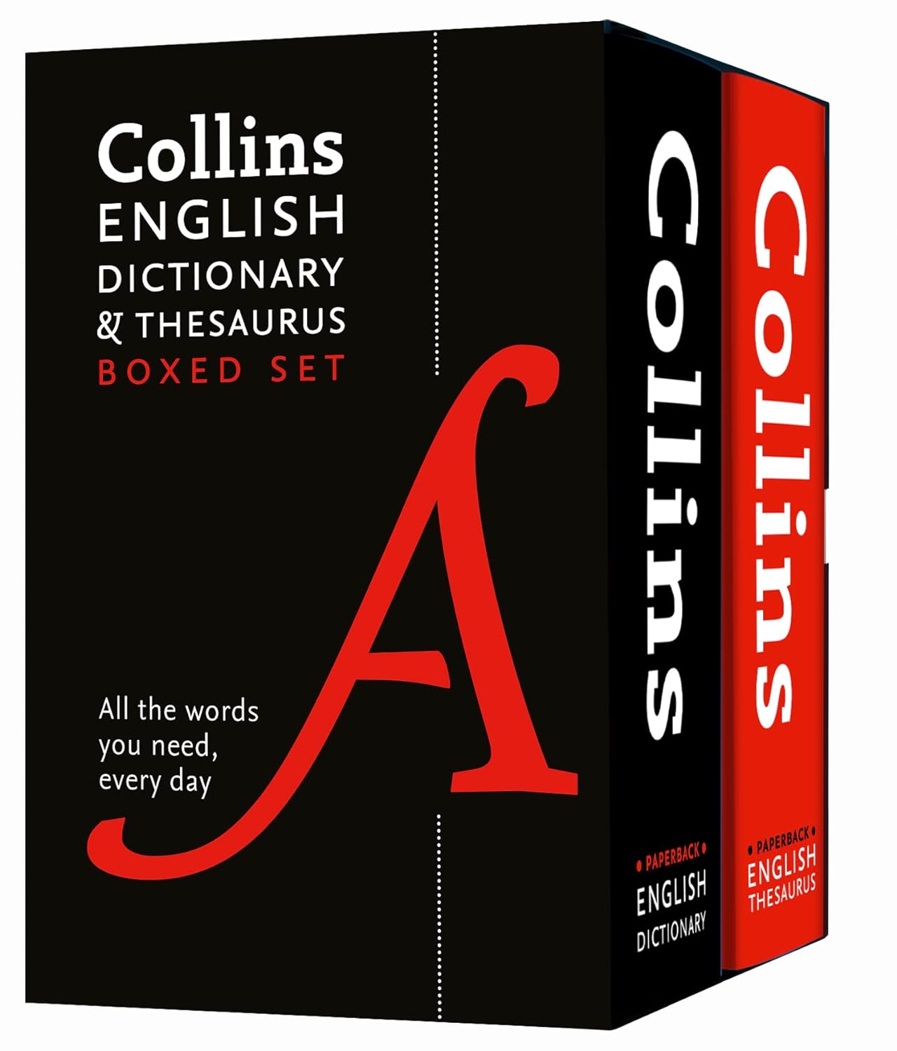 COLLINS ENGLISH DICTIONARY & THESAURUS 2 BOOKS SET