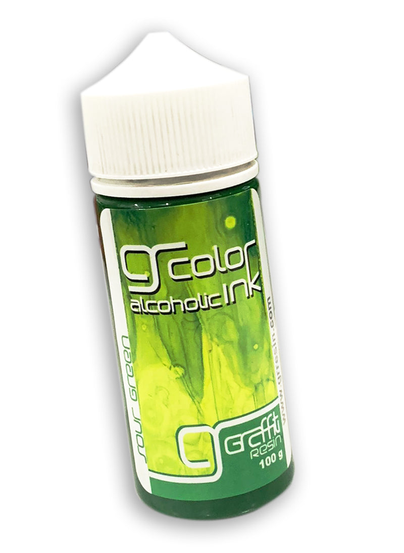 GRAFFITI RESIN COLOR ALCOHOLIC INK 100G-SOUR GREEN