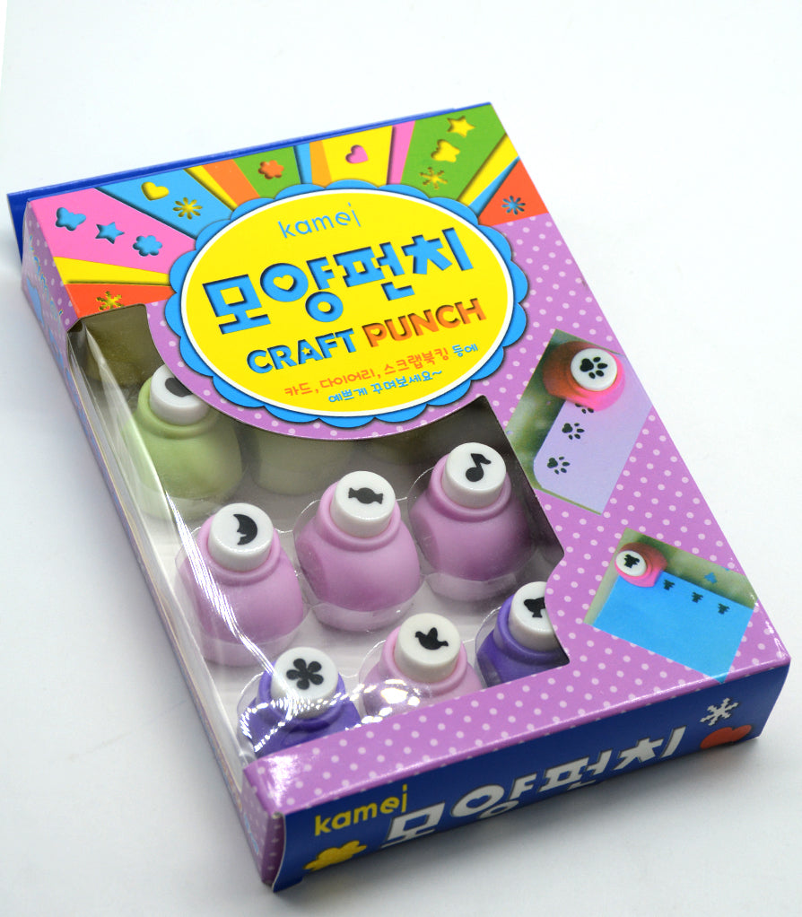 CRAFT PUNCH MINI 16PCS SET ASSTD DESIGN KM-8101 /  خرامة _ اشكال مختلفة