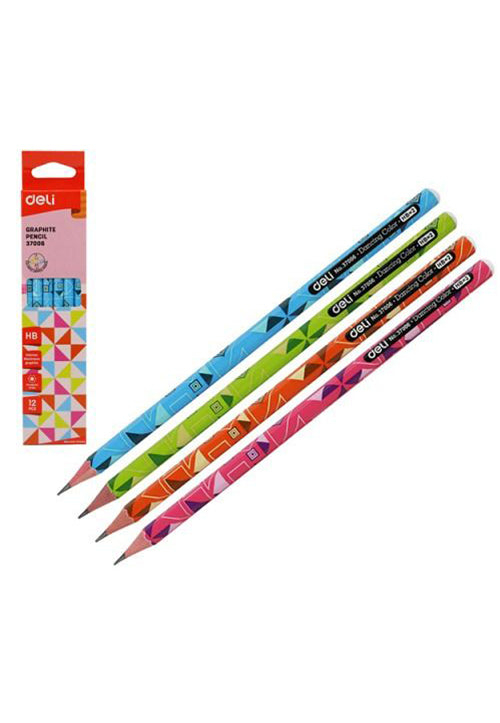 DELI BLACK LEAD GRAPHITE PENCIL 12PCS HB