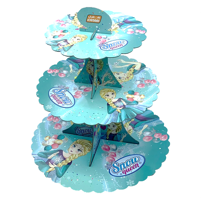 KANARI CUP CAKE STAND 3LAYER-SNOW QUEEN 90885-004