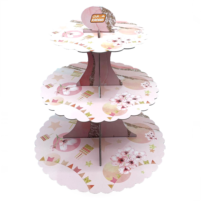 KANARI CUP CAKE STAND 3LAYER-SNOW QUEEN 90885-004