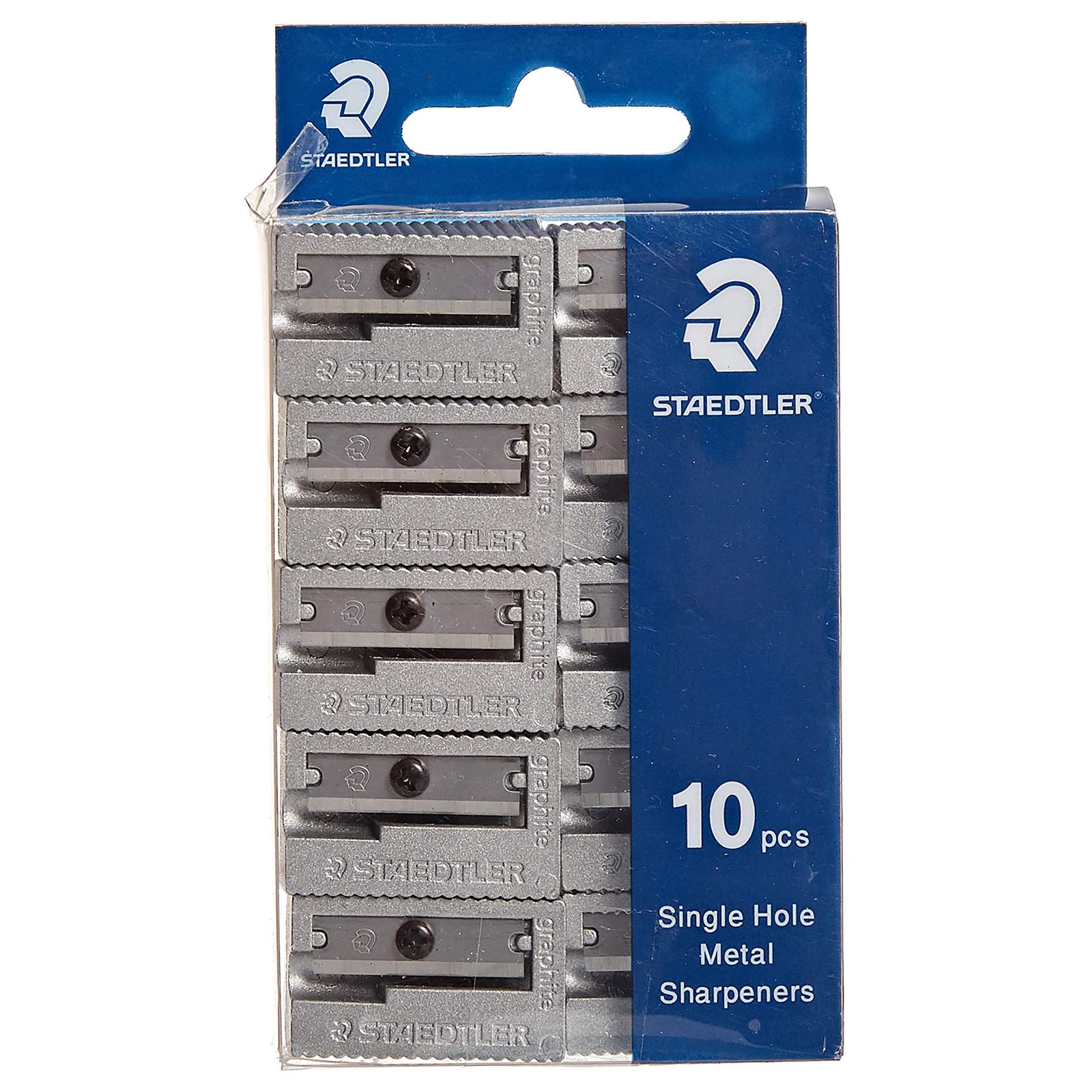 STAEDTLER 10PCS METAL 1HOLE SHARPENER PACK