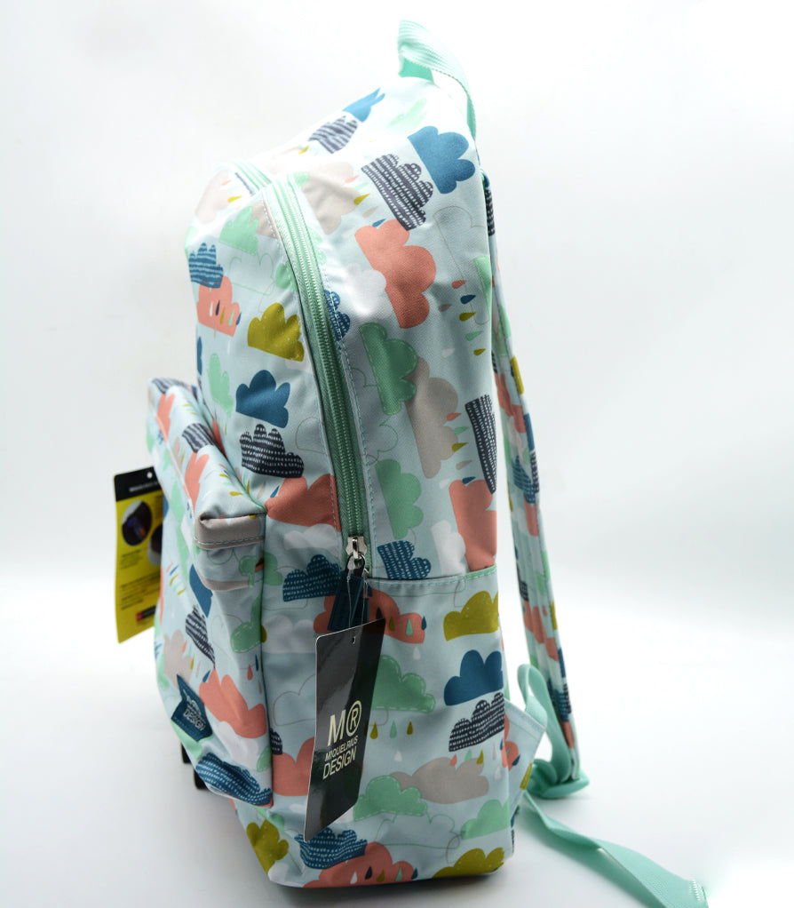 MIQUELRIUS MR BACKPACK W/2 COMPARTMENT 17"-CLOUDS