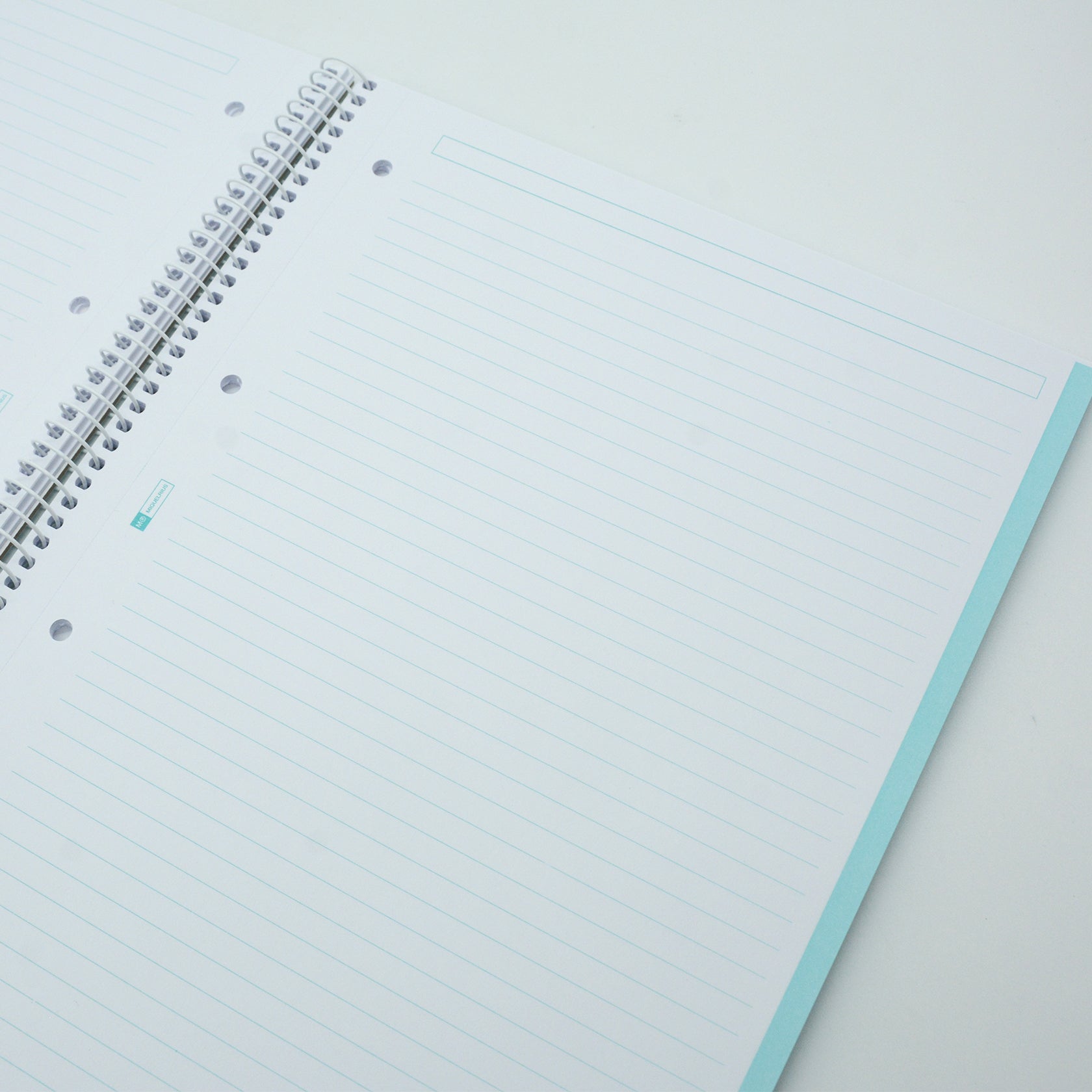 MIQUELRIUS MR HARD COVER SPIRAL A4 90G 80SHT 1LINE NOTEBOOK-SKYBLUE