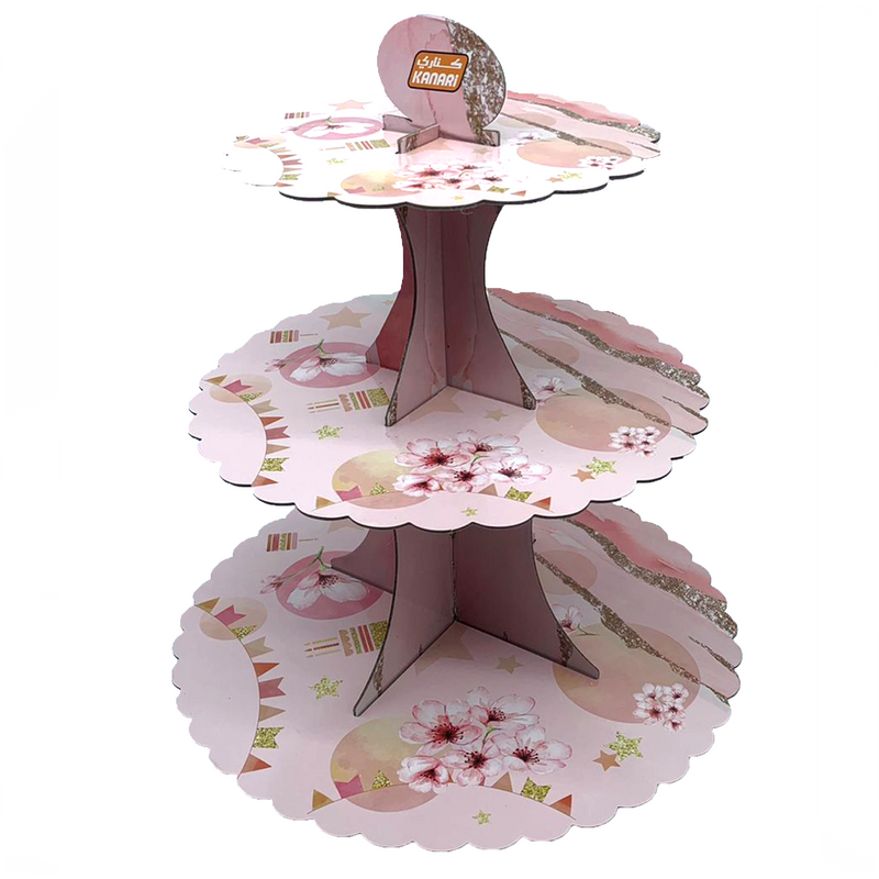 KANARI CUP CAKE STAND 3LAYER-SNOW QUEEN 90885-004