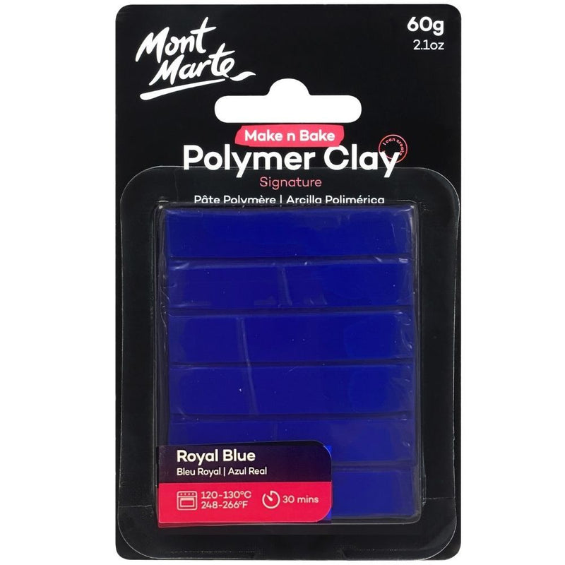 MONT MARTE POLYMER CLAY 60G-ROYAL BLUE